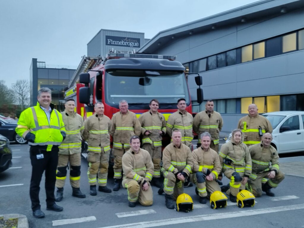 Northern Ireland Fire service at Finnebrogue site in Downparick.