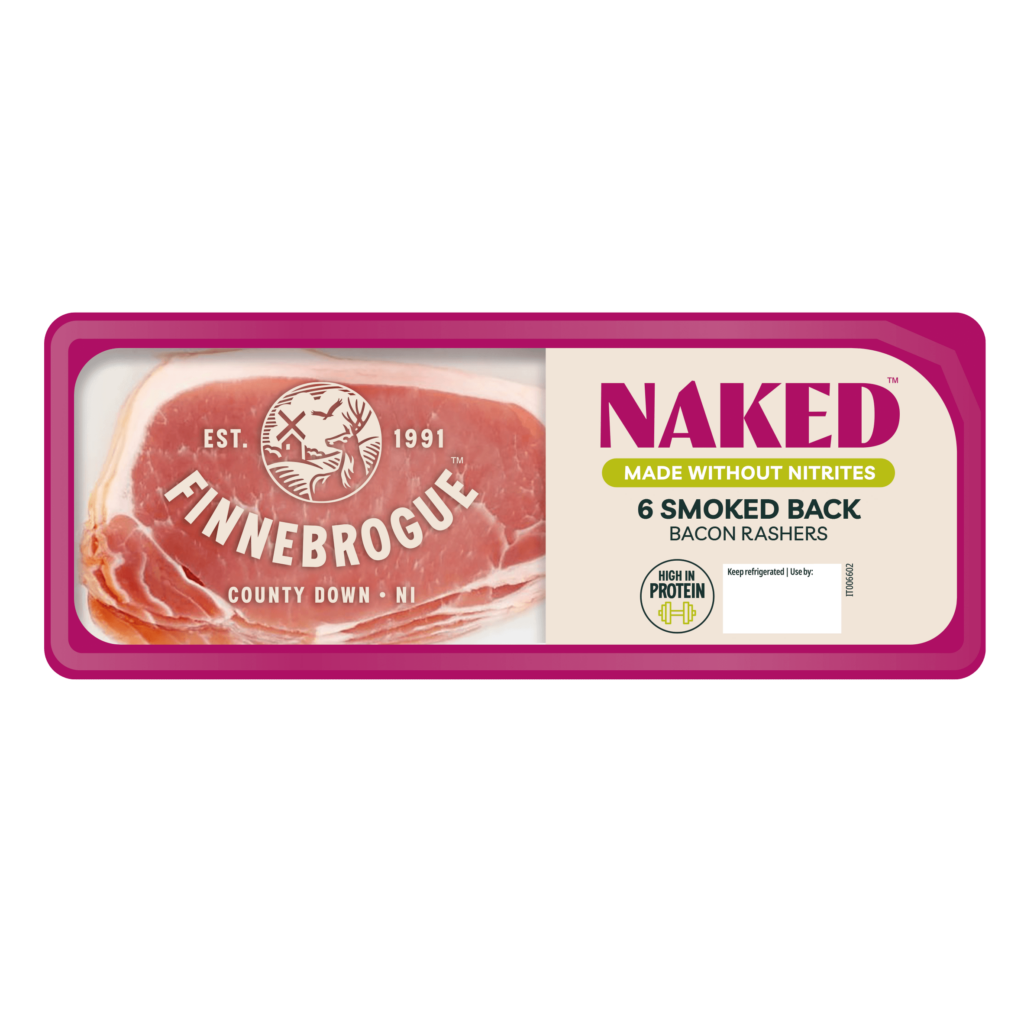 Naked smoked back bacon rashers - standard