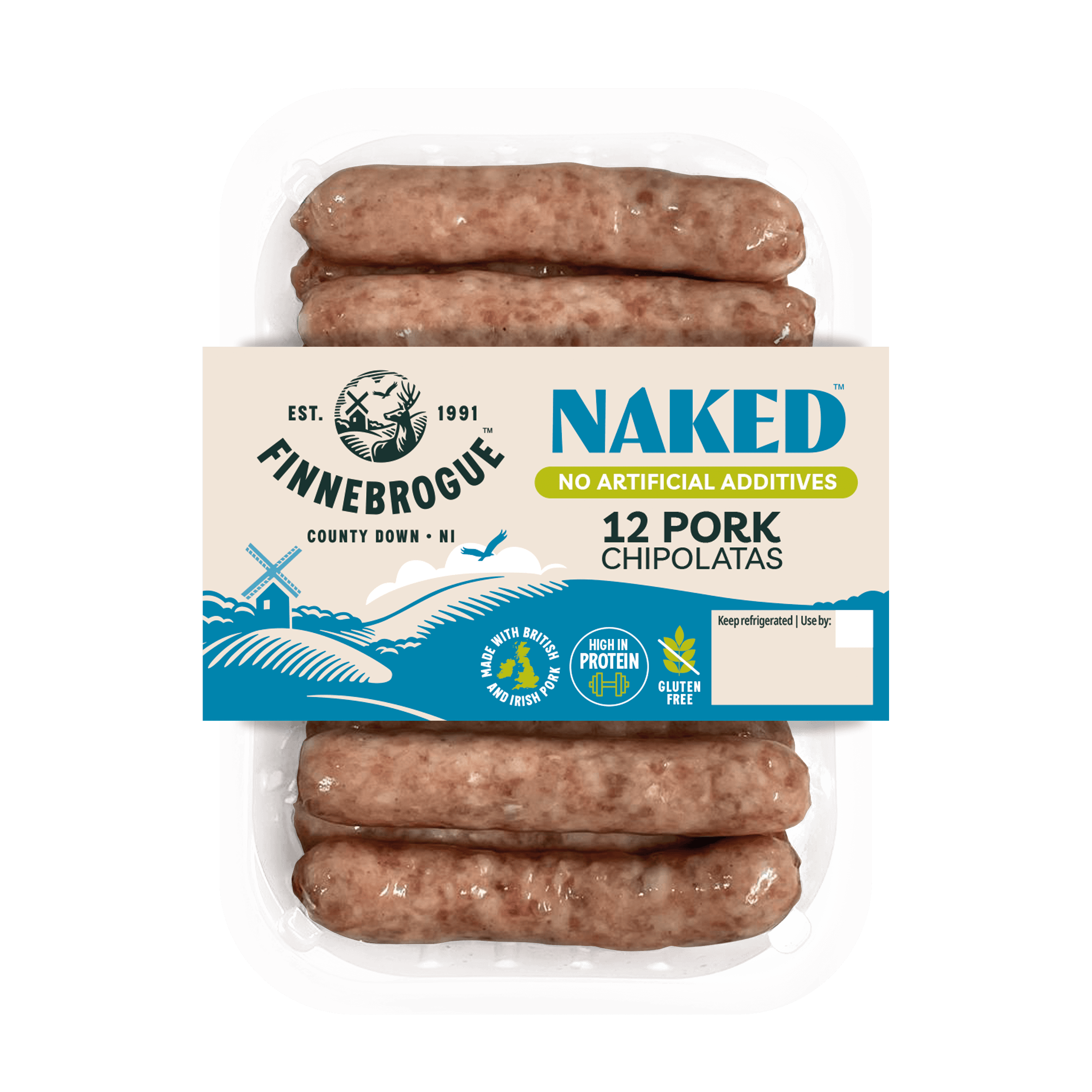 Finnebrogue Naked Pork Chipolatas