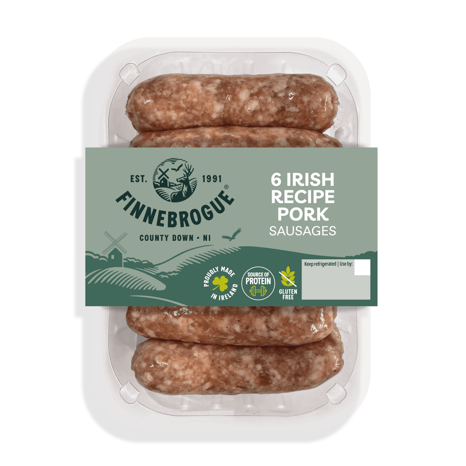 Finnebrogue 6 Irish Recipe Pork Sausages Finnebrogue