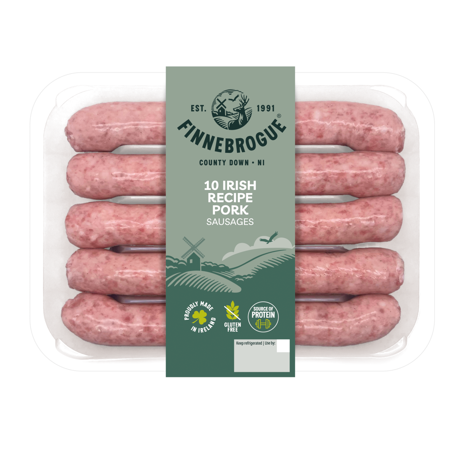 Finnebrogue 10 Irish Recipe Pork Sausages Finnebrogue