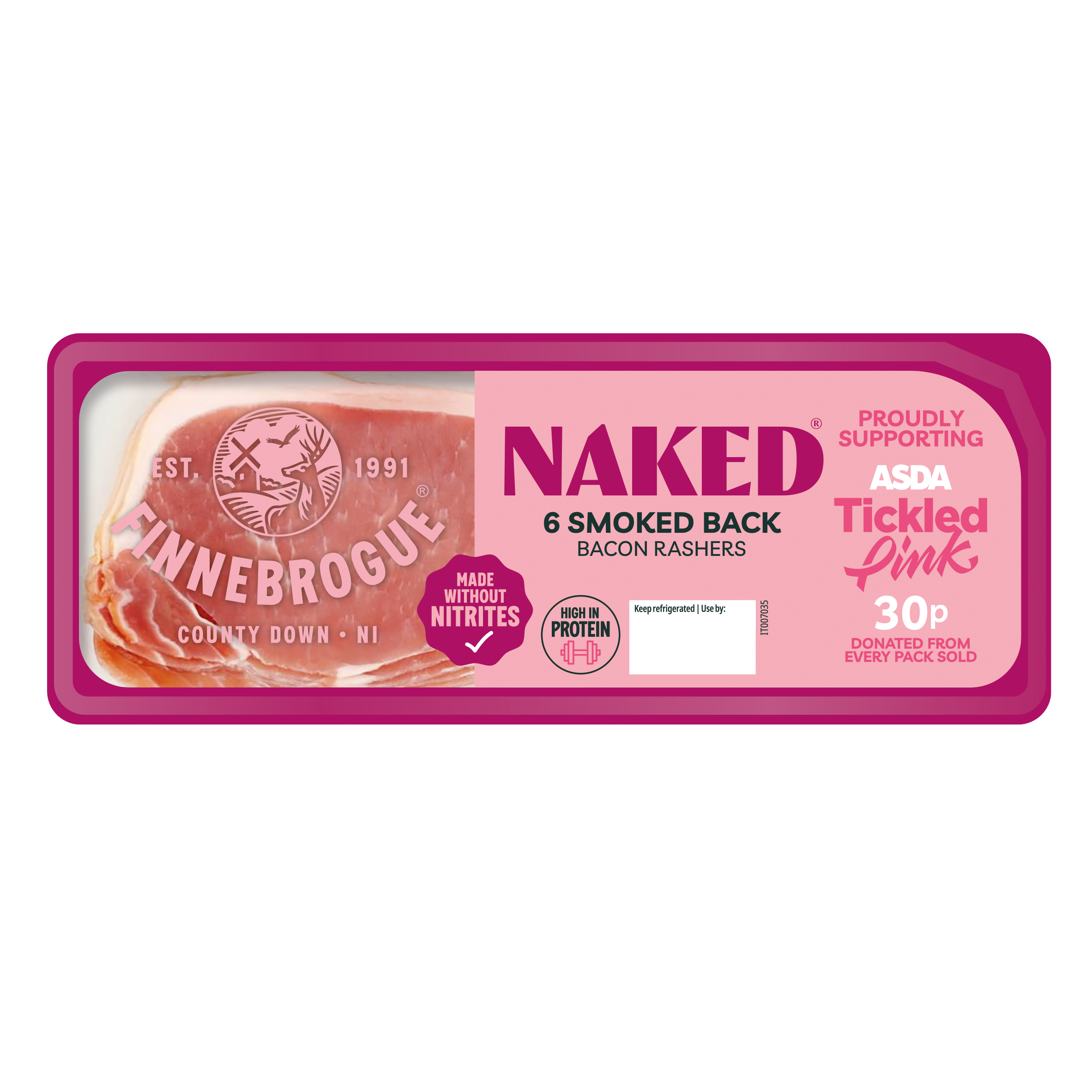 Finnebrogue's Naked Bacon turn pinbk to support Breast Cancer Awareness Month